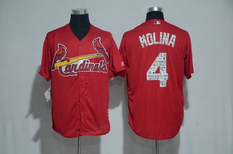 St. Louis Cardinals #4 Yadier Molina Red 2017 Spring Training New Cool Base Stitched Jersey,We sell and wholesale St. Louis Cardinals #4 Yadier Molina Red 2017 Spring Training New Cool Base Stitched Jersey on line form chian!